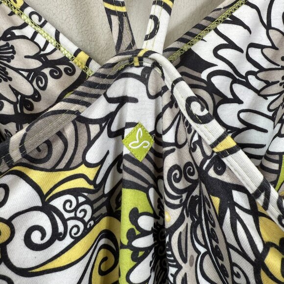 Prana Floral Shelf Bra Traveler's Mini Dress Women Small Athletic Outdoor Active - Picture 10 of 12